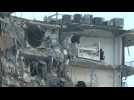 Rubble at the site of partially-collapsed Florida apartment block