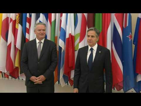 OECD Secretary-General greets US Secretary of State Antony Blinken in Paris