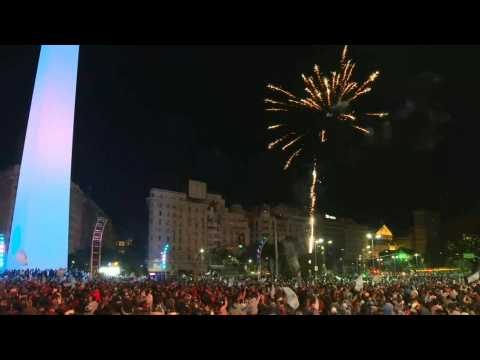 Argentines celebrate Copa America victory in Buenos Aires