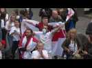 Euro 2020: Fans in Kirby Estate celebrate England's first goal against Italy