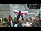 Euro 2020: England fans celebrate Sterling opener against Germany
