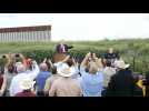 Former US President Donald Trump arrives at US-Mexico border