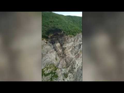 Russian search teams find crash site of the missing passenger plane