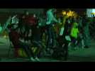 Euro 2020: Spain fans near Madrid celebrate equaliser against Italy