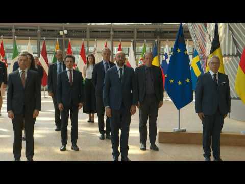 Charles Michel and EU ambassadors pay tribute to victims of deadly European floods