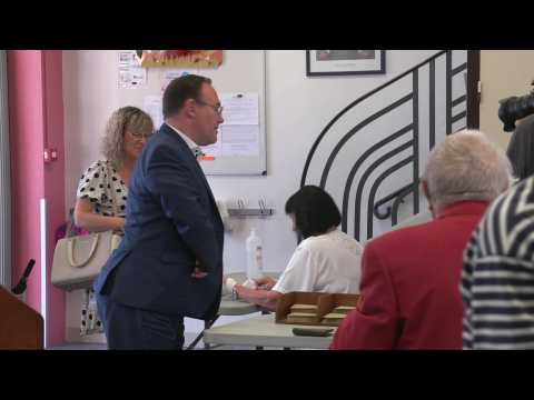 French parliament vote: Under fire minister Damien Abad casts ballot