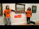 Climate activists glue themselves to Van Gogh painting in London