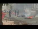 Scenes in the streets of Dakar as dwindling protest met by armed police