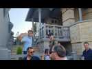 Emmanuel Macron returns to house in northern France to vote in legislative elections