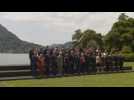 Leaders take family photo at Ukraine recovery conference in Switzerland