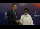 China's FM Wang Yi arrives at G20 foreign ministers' meeting