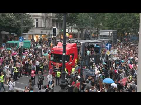 Revellers fill Berlin's streets for 'Rave the Planet' techno-parade