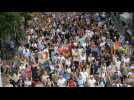 Pro-LGBT demonstration in Oslo after fatal shooting at gay bar