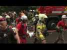 Firefighters rescue woman after Russia strikes Kyiv residential neighbourhood