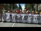 Thousands protest against the G7 summit in Munich