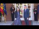Pedro Sanchez welcomes New Zeland PM Jacinda Ardern ahead of NATO summit