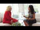 Spanish Queen Letizia receives first lady of United States Jill Biden