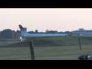 Cancelled UK Rwanda asylum-seeker flight: images of plane on tarmac