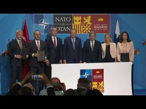 Turkey signs agreement to support Finland and Sweden NATO bid