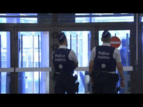 Paris attacks: outside Brussels court where 14 on trial for complicity