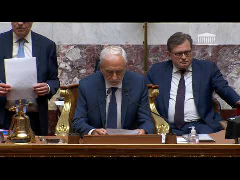 French MPs cast their ballots for the presidency of the National Assembly