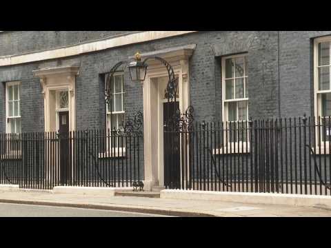 Scene outside Downing Street as Boris Johnson to make statement to the country