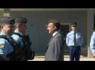 Macron visits new gendarmerie brigades in South-west France