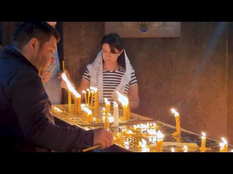 Congregants at Yerevan church pray for Nagorno-Karabakh at special service