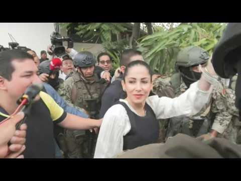 Ecuador's candidate Luisa Gonzalez votes in presidential runoff