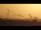 Strikes on northern Gaza as sun sets over the Strip