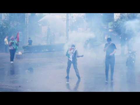 Clashes near US embassy in Beirut after pro-Gaza protest