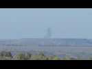 Smoke billows over of Ukraine's frontline town of Avdiivka