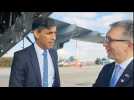 Britain's Prime Minister Rishi Sunak arrives in Israel
