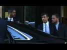 Britain's PM Sunak leaves hotel ahead of meeting with Israeli president