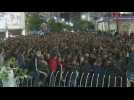 Protest in Ramallah after Israeli strike on Gaza hospital kills hundreds