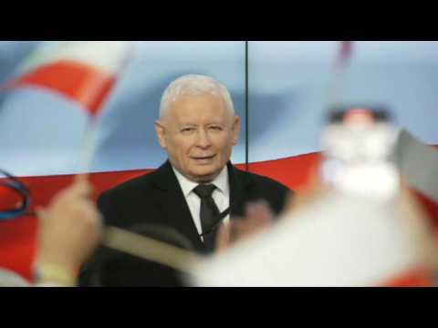 Poland's Law and Justice party react to parliamentary elections preliminary results