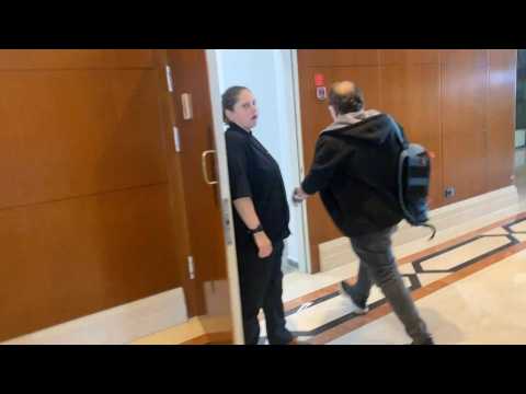 Sirens heard in Tel Aviv hotel ahead of ex-French PM's presser