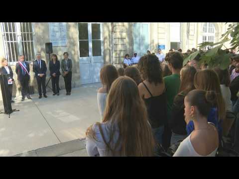 Minute's silence in Bordeaux for teacher stabbed to death in Arras