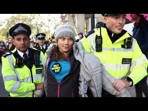 PHOTOS: Climate activist Greta Thunberg detained at London protest