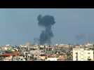 Smoke billows over southern Gaza's Rafah after Israeli strikes