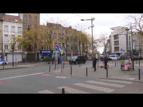 Police at scene where Brussels attack suspect shot