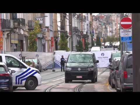Site where Brussels 'terrorist' assailant shot by police