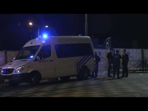 Belgium: police at the scene of the attack in Brussels