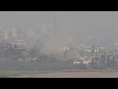 Smoke rises over northern Gaza as Israel-Hamas war rages