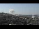 Smoke billows, gunfire rings out as Israeli army raids West Bank's Jenin