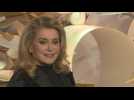 Catherine Deneuve unveils the Christmas window displays at Printemps Haussmann in Paris