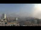 Smoke billows over Gaza City as Israeli air strikes persist