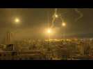 Israeli flares fill Gaza City's night sky