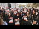 Londoners demand release of hostages outside UK's Downing Street