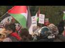 Hundreds demonstrate in east London calling for end to war in Gaza
